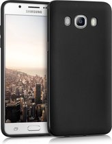 kwmobile telefoonhoesje voor Samsung Galaxy J5 (2016) DUOS - Hoesje voor smartphone - Back cover in mat zwart