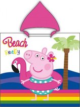 poncho Peppa Pig 60 x 120 katoen roze