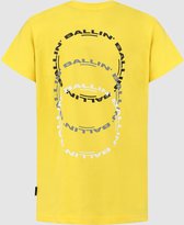 Ballin Amsterdam -  Jongens Slim Fit   T-shirt  - Geel - Maat 152