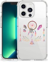 Smartphone hoesje Geschikt voor iPhone13 Pro Max Mobiel Case met transparante rand Boho Dreamcatcher