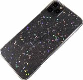 Apple iPhone 6 / 6s - Glitter zacht hoesje Lynn transparant ster - Geschikt voor