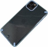 Apple iPhone 7 / 8 / SE - Silicone transparant hard hoesje Tess blauw - Geschikt voor