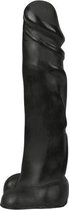 All Black Zwarte realistische dildo -22 cm