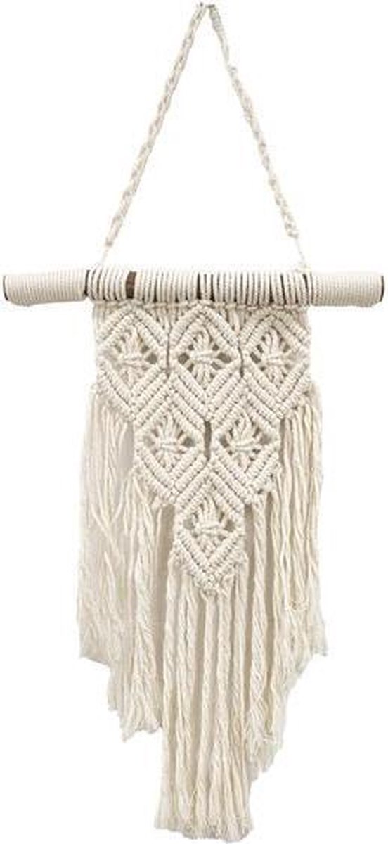 Macramé - Muurdecoratie - Wanddecoratie - Muurhanger - Xana - L30XH45
