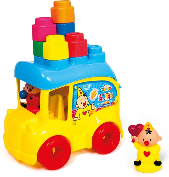 Clementoni Soft Clemmy - Bumba Schoolbus - Bumba Speelgoed - Stapelblokken - Baby Blokken - 1-3 Jaar