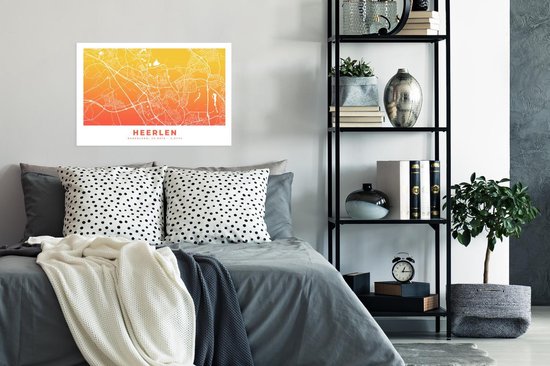 Affiche Plan de la ville - Heerlen - Nederland - 90x60 cm