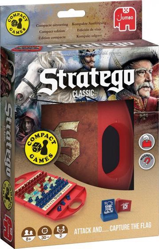 Afbeelding van het spel strategiespel Stratego Compact junior 16 x 24 cm