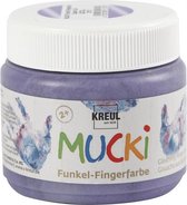 vingerverf Mucki-metallic 150 ml paars