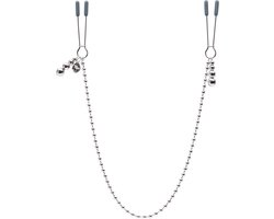 Fifty Shades At My Mercy - Tepelklemmen Met Ketting - Zilver
