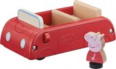 speelgoedauto junior 15,3 x 9,7 cm hout rood 2-delig
