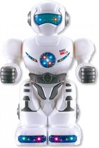 robot met licht en geluid 18 cm wit
