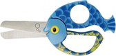 Kinderschaar met dierenmotief 13 cm blauw/groen