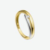 The Jewelry Collection Ring Diamant 0.05ct H Si - Bicolor Goud