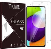 Tikawi x2 Gehard Glas 9H Samsung Galaxy A52 - A52 5G Schermbeschermer met hoge weerstand [Anti-vingerafdruk] Beschermende film x2