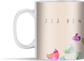 Mok - Cadeau voor vrouw - Mama jij bent de liefste - Roze - 350 ml - Beker