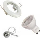 U10 WITTE LED inbouwspot kit met 8W lamp - Warm wit licht - Overig - Wit - Unité - Wit Chaud 2300k - 3500k - SILUMEN