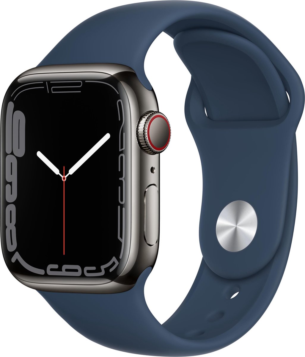 得価人気263 Apple Watch Series7 GPS + Cellular 45mm　ミッドナイトアルミニウムケース スポーツバンド MKJP3J/A A2478 /080 スマートウォッチ本体