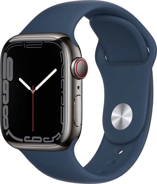 Apple Watch Series 7 - 41 mm - 4G - GPS - Stainless Steel Case - Grafiet