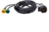 ProPlus Kabelset - 5 meter Kabel - Stekker 13 Polig naar 2 x Connector 5 Polig