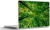 Laptop sticker - 10.1 inch - Bos - Bomen - Groen - 25x18cm - Laptopstickers - Laptop skin - Cover