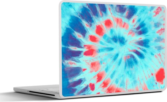Laptop sticker 14 inch Zomer Tie dye Spiraal 32x5x23x5cm