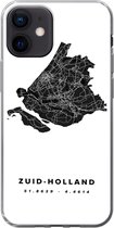 Geschikt voor iPhone 12 hoesje - Zuid-Holland - Nederland - Kaart - Siliconen Telefoonhoesje