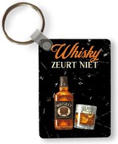 Sleutelhanger - Whisky - Fles - Vintage - Uitdeelcadeautjes - Plastic - Vaderdag cadeau - Geschenk - Cadeautje voor hem - Tip - Mannen