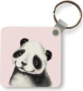 Sleutelhanger - Uitdeelcadeautjes - Panda - Kinderen - Roze - Plastic