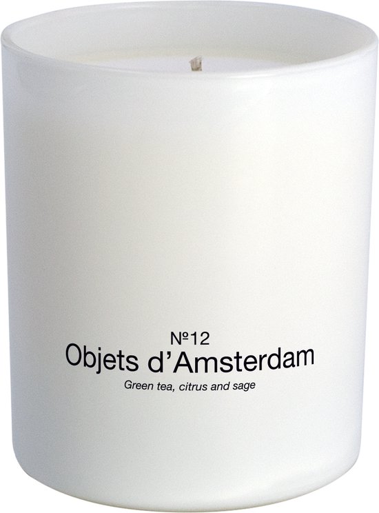 Marie-Stella-Maris Eco Candle Geurkaars - Objets d'Amsterdam - 100% Natuurlijk - Tot wel 50 Branduren - 220 gr