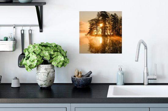 Poster Automne - Soleil - Water - 30x30 cm