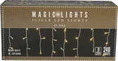 Magic Lights Kerstverlichting Icicle 240 Led 24-29 Meter Warm Wit