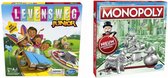 Spellenbundel - 2 Stuks - Levensweg Junior & Monopoly Classic