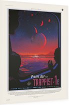 Planet Hop from Trappist (Visions of the Future), NASA/JPL - Foto op Dibond - 30 x 40 cm
