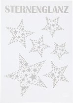 flexibel sjabloon sterren 21x30 cm transparant
