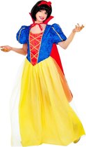 Widmann - Sneeuwwitje Kostuum - Sprookjesboek Prinsessenmeisje Midzomernacht Kostuum - blauw,rood,geel - Maat 158 - Carnavalskleding - Verkleedkleding