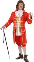 Widmann - Middeleeuwen & Renaissance Kostuum - Tsaar Peter De Grote Kostuum Man - rood - Medium - Carnavalskleding - Verkleedkleding