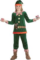 Widmann - Kerst & Oud & Nieuw Kostuum - Elfje Van De Kerstman Kind Kostuum - groen - Maat 128 - Kerst - Verkleedkleding