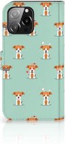 Bookcase iPhone 13 Pro Max Smartphone Hoesje Pups