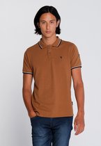 J&JOY - Poloshirt Mannen Churchill River Grindle Brown