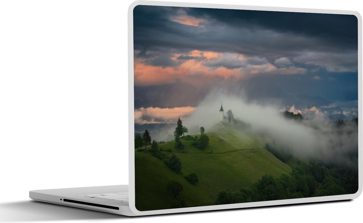 Afbeelding van product SleevesAndCases  Laptop sticker - 10.1 inch - Lente - Regen - Boom