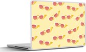 Laptop sticker - 14 inch - Zonnebrillen - Zomer - Pastel - 32x5x23x5cm - Laptopstickers - Laptop skin - Cover