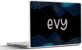 Laptop sticker - 10.1 inch - Evy - Pastel - Meisje - 25x18cm - Laptopstickers - Laptop skin - Cover