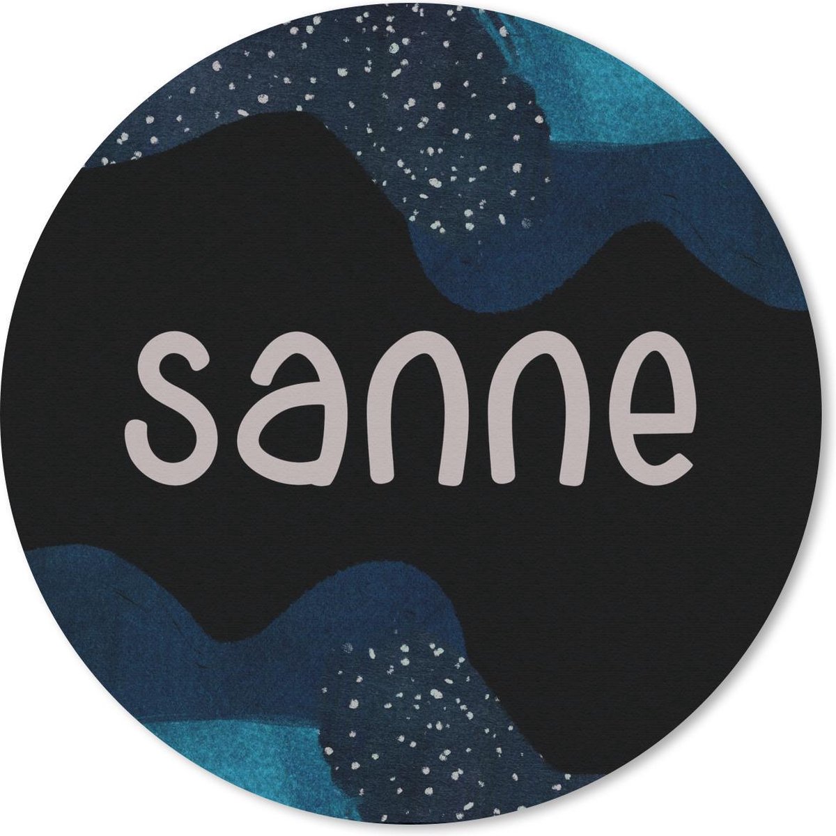 Muismat rond 30x30 cm - Mousepad Sanne - Pastel - Meisje - Ronde muismatten