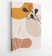 Canvas schilderij - Abstract art nature background vector. Modern shape line art wallpaper 4 -    – 1932117146 - 40-30 Vertical
