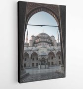 Canvas schilderij - The blue mosque -   3214994 - 80*60 Vertical