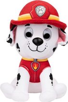 knuffel Paw Patrol Marshall 11 cm pluche rood/wit