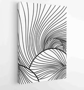 Canvas schilderij - Abstract wall art vector collection. Abstract organic shape line Art design for poster, print, cover, wallpaper, Minimal and natural wall art 2 -    – 181336984
