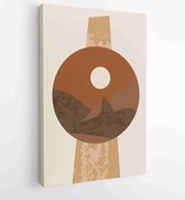 Canvas schilderij - Abstract wall art vector collection. Abstract organic shape Art design for poster, print, cover, wallpaper, Minimal and natural wall art. 3 -    – 1825846469 - 40-30 Vertical
