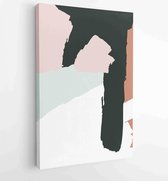 Canvas schilderij - Abstract organic shape Art design for poster, print, cover, wallpaper, Minimal and natural wall art. Vector illustration. 2 -    – 1833235750 - 115*75 Vertical