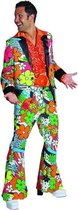 Hippie Kostuum | Bloemen Man Jaren 60 Hippie Kostuum | Medium | Carnaval kostuum | Verkleedkleding